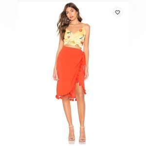 Show Me Your Mumu Anjolie Wrap Skirt with Tassels (Small)